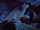 Littlefoot shows Archie the cave-in