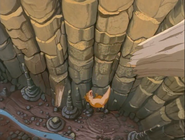 The sharptooth falls into the canyon and is presumed dead by the main characters.