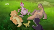 Laughing with Littlefoot, Cera, Ruby and Chomper