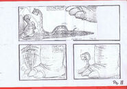 The Land Before Time 1988 Production Storyboard Copy Page 11 DON BLUTH -SH011