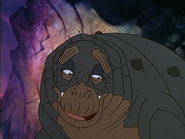 Rooter begins to understand Littlefoot's predicament