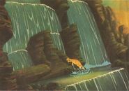 Littlefoot climbing Waterfall deleted scene