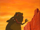 A Tyrannosaurus encounters Littlefoot