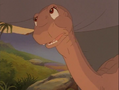 Littlefoot thanks his Grandpa for being his hero