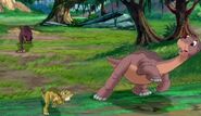 Ducky and Littlefoot chased by Deinonychus