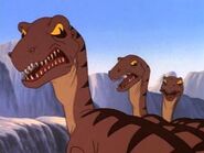 The Triplet Velociraptors, in the climatic scenes of the film.