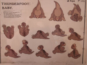 Littlefoot baby character sheet