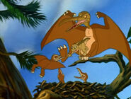 Ducky escapes the Pterodactylus family