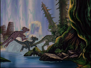 Small theropods in The Land Before Time III: The Time of the Great Giving