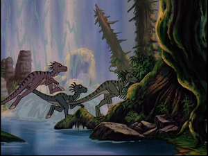 Ornitholestes flock