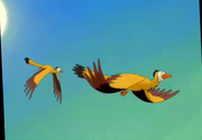 A pair of Archaeopteryx in Journey to Big Water.