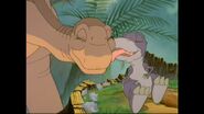 Chomper licks Littlefoot