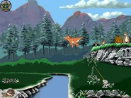 Cera is launched into the air