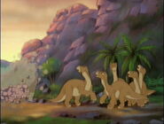 The Iguanodon leading his herd.