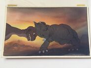 DON BLUTH Hand-Painted Original Color Key THE LAND BEFORE TIME 1988 2