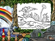 A blank picture of Petrie in the Coloring Book