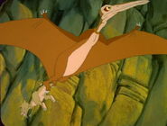 A Pterodactylus abducts Ducky, during the events of The Land Before Time V