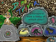 One of the trivia questions in Dino Trivia