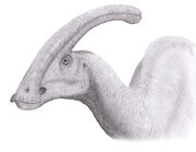 Life-restoration of Parasaurolophus