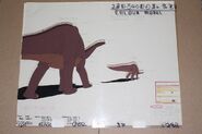 Original Animation Production Model Cel and Drawing from Land Before Time 1