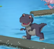 Mistake on Chomper's nose as it turns purple