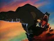 The group fight Sharptooth