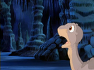 Littlefoot is surprised of the cave