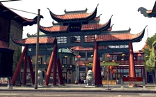 The Chinatown East Gate as depicted in LA Noire