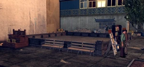 The central plaza area