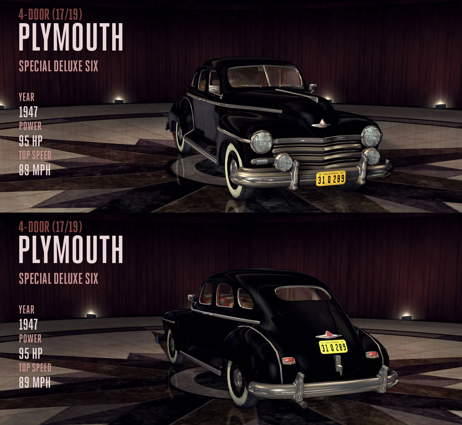 Plymouth Special Deluxe Six | L.A. Noire Wiki | Fandom