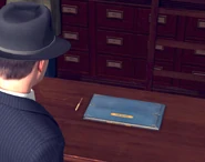 An orders ledger on the service counter