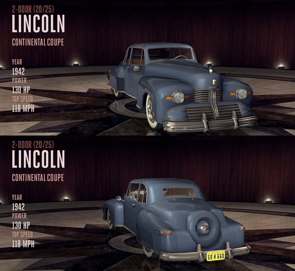 Lincoln Continental Coupe | L.A. Noire вики | Fandom