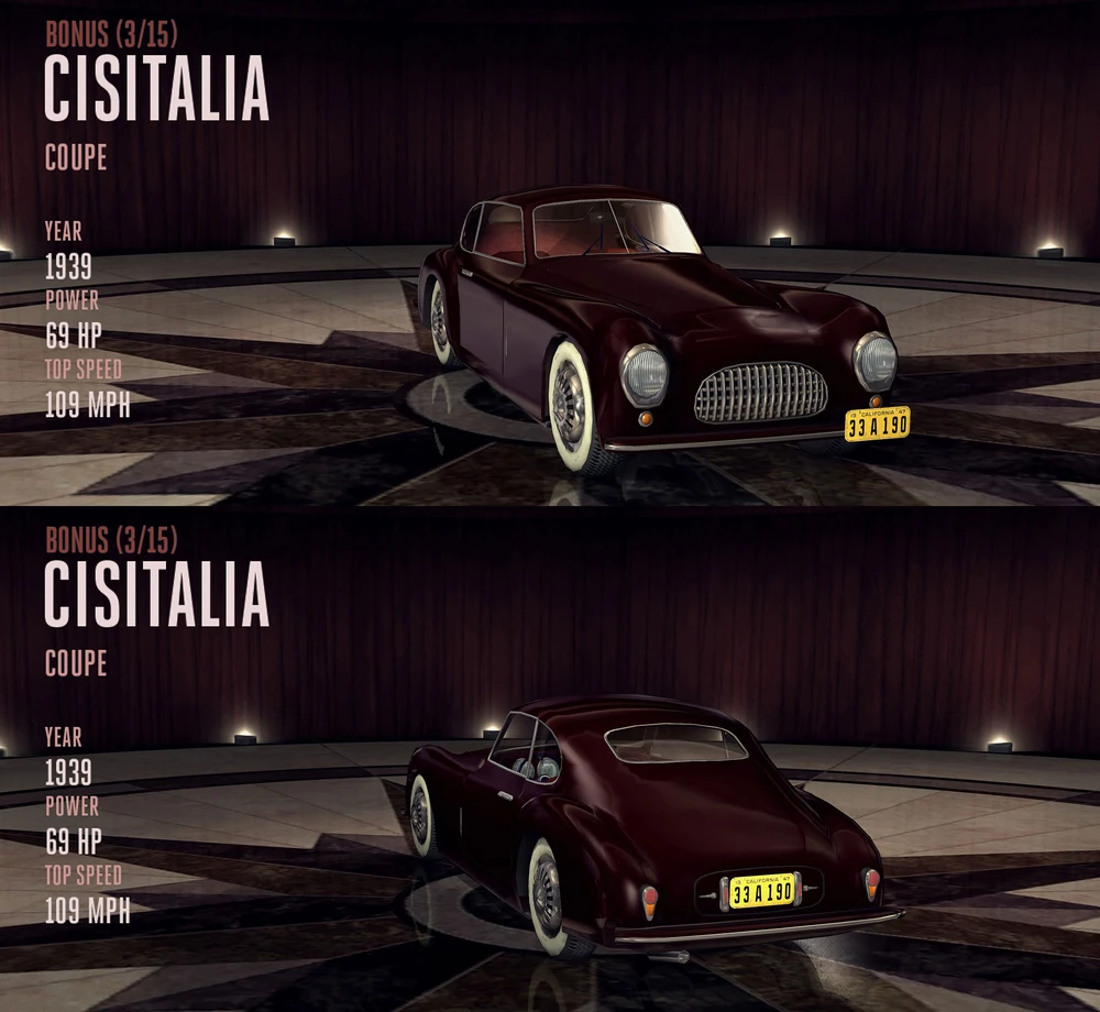 Cisitalia Coupe | L.A. Noire вики | Fandom