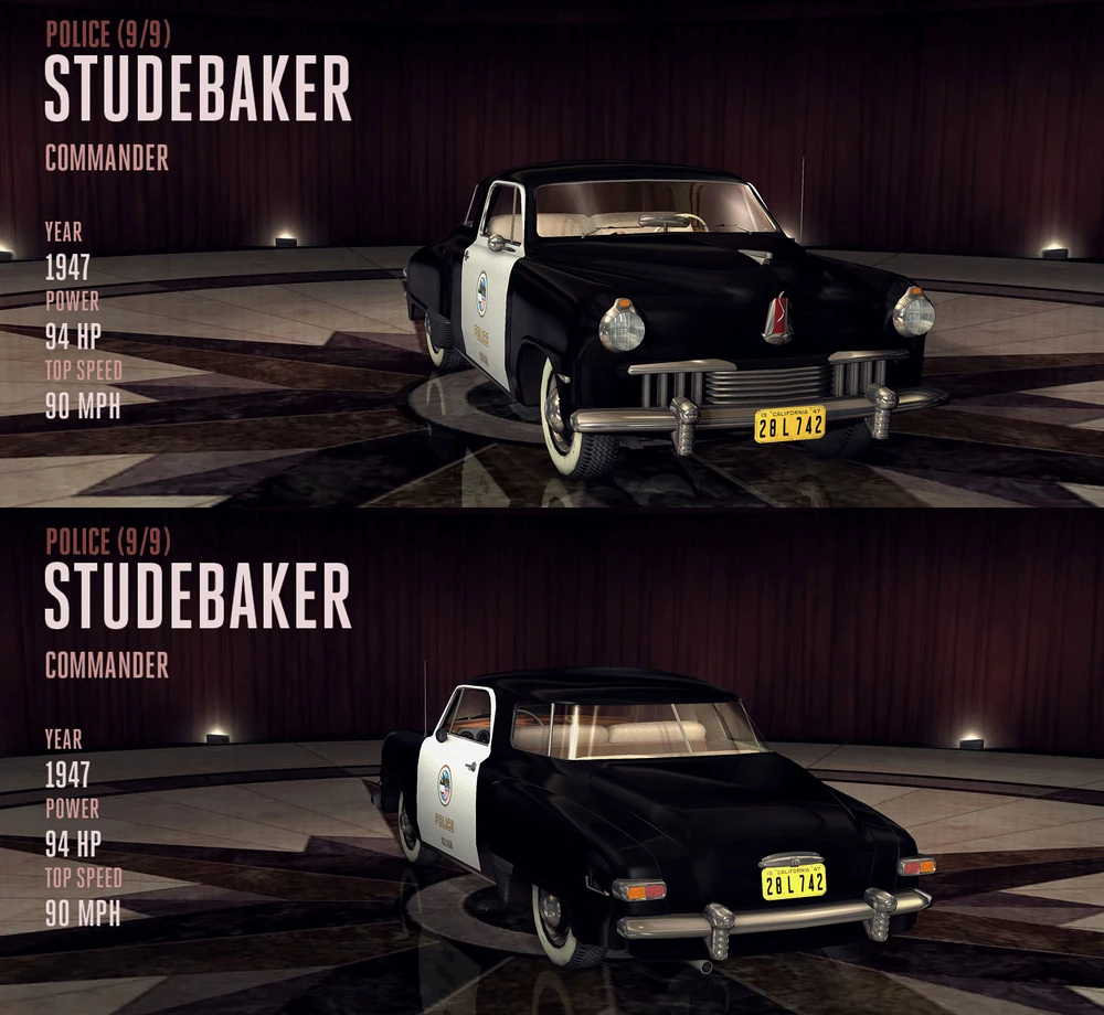 Studebaker Commander (Police) | L.A. Noire вики | Fandom