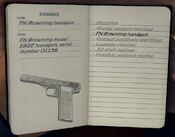 FN Browning 1922 notebook