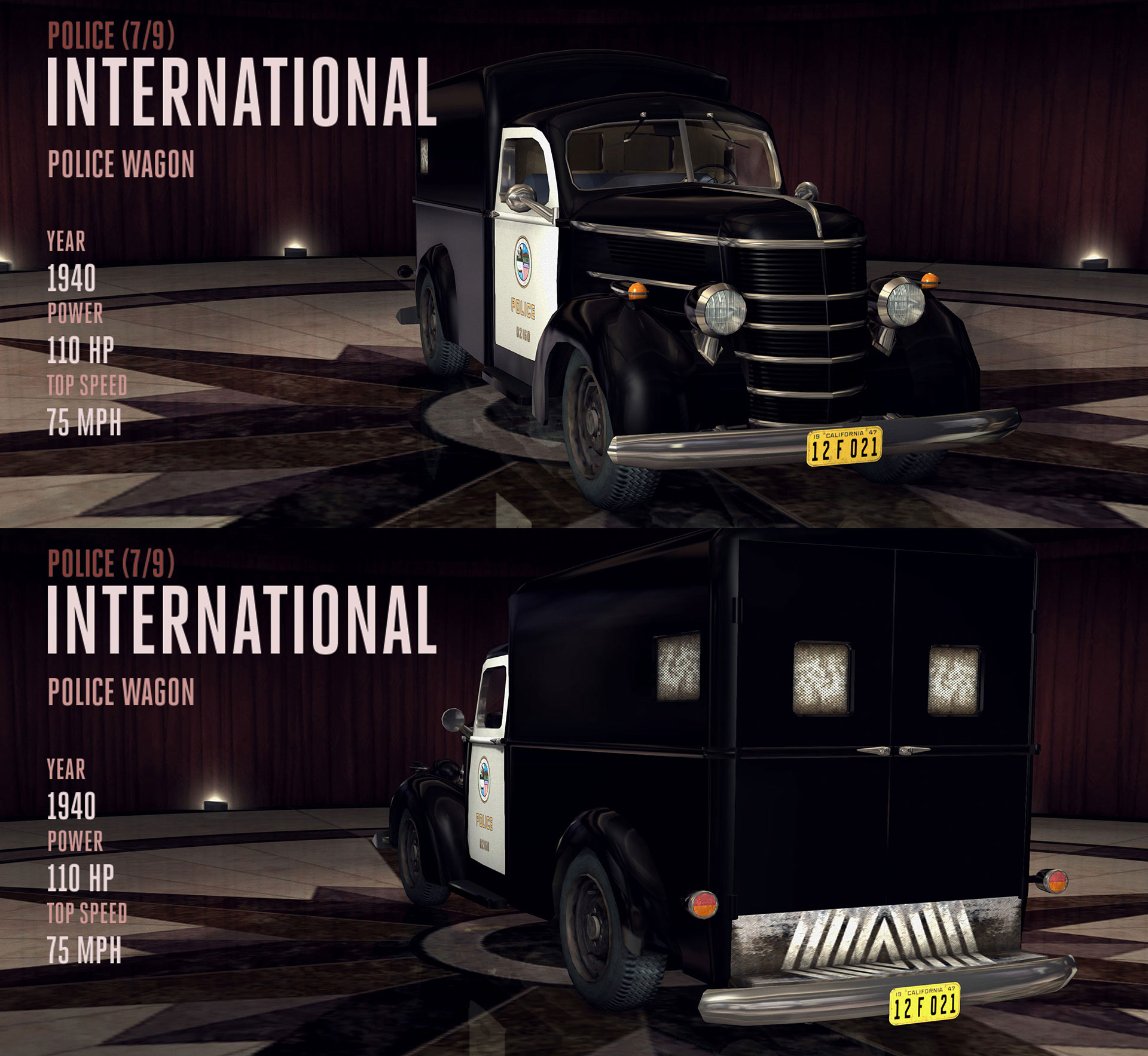 la noire vehicles