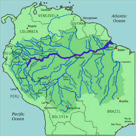 Amazon River Map