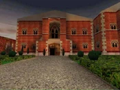 The exterior of the manor, as seen in Tomb Raider III