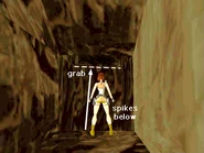 Egypt6.jpg (104 KB) Walk to the opposite edge of the block above more spikes. Take a standing jump to grab the next ledge and pull up.