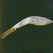 Gilded Kukri Blade