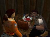 Lara trying to convince Willard not to use the artifacts to mess with mankind.