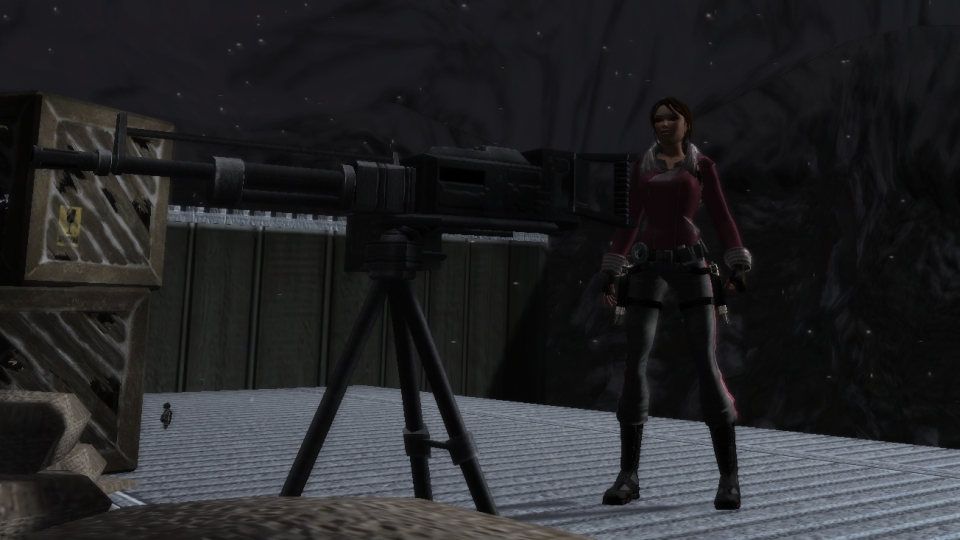 tomb raider solarii fortress machine gun