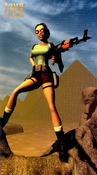 Lara In Egypt With AK-47