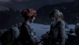 Sofía ayuda a Lara.