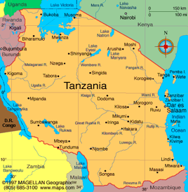 Tanzania Map