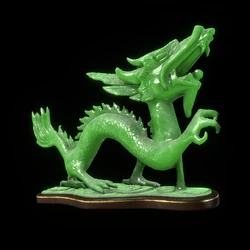 Jade Dragon Statue