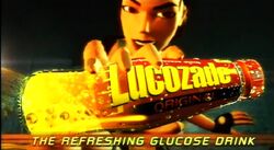 Lara croft Lucozade