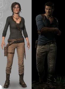 Lara Croft and Nathan Drake.