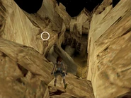 Egypt11.jpg (111 KB) Cross the ledge and look ahead and to the left, where you'll notice some shotgun shells on a high ledge (circled in the screenshot above). That's where you're headed.