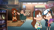 Soos flirting with Pit Spelunker cutout.